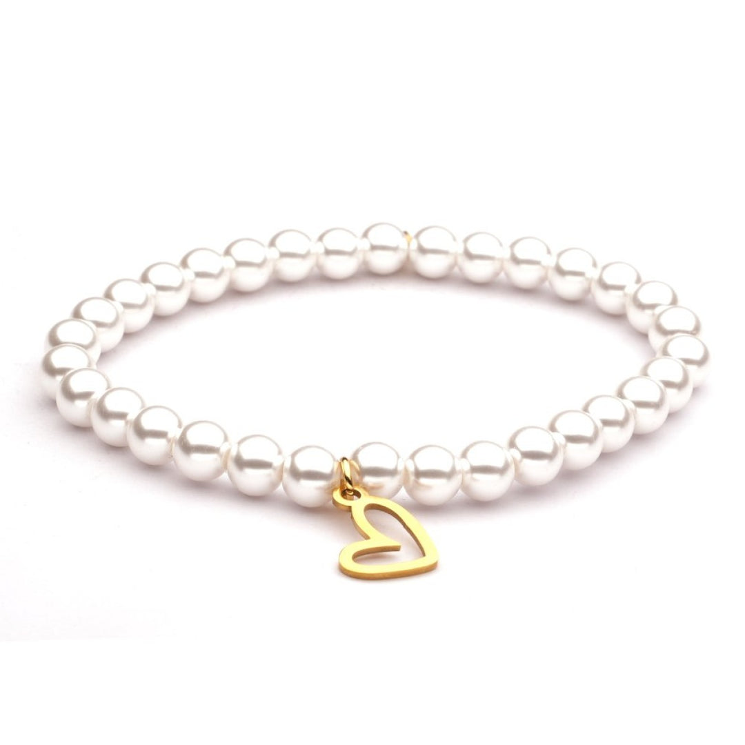Lizzy Mae Armband Galaxy Pearl Heart