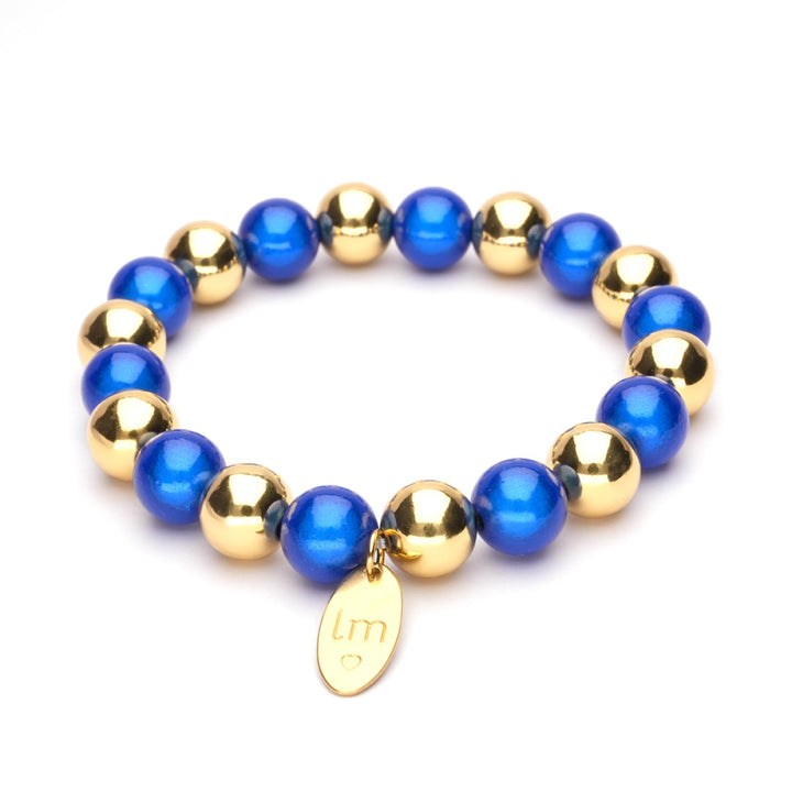 Kralenarmband | Lizzy Mae | Goud 10mm