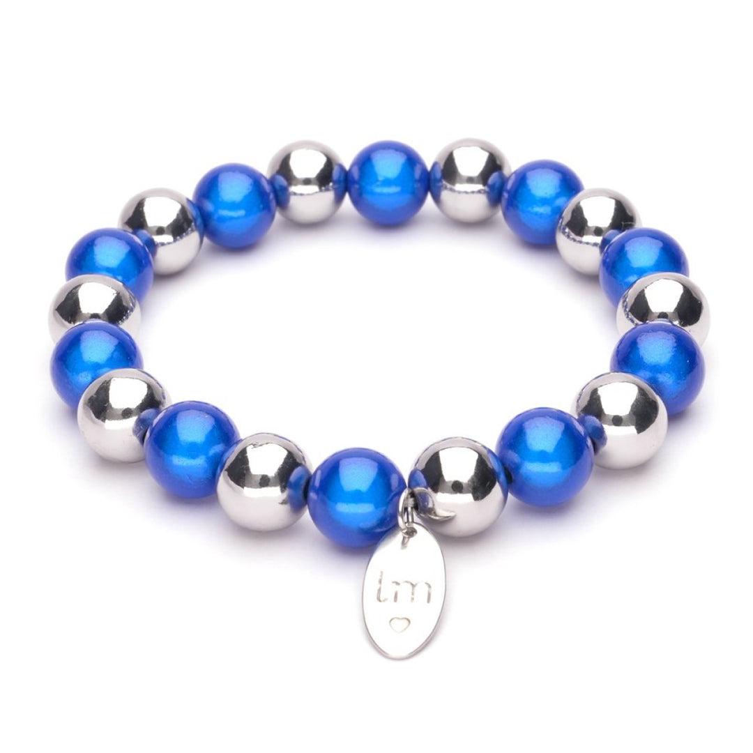 Kralenarmband | Lizzy Mae | Zilver 10mm