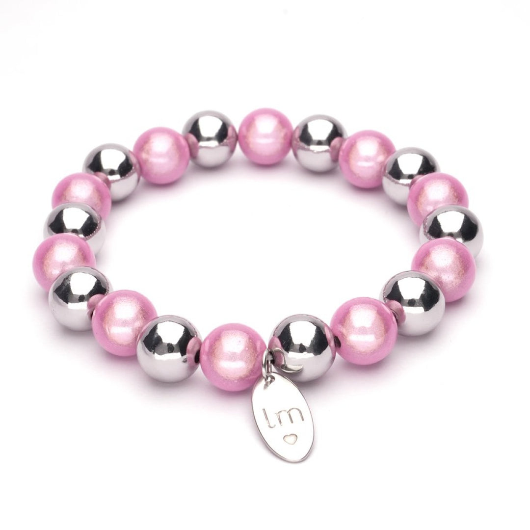 Kralenarmband | Lizzy Mae | Zilver 10mm