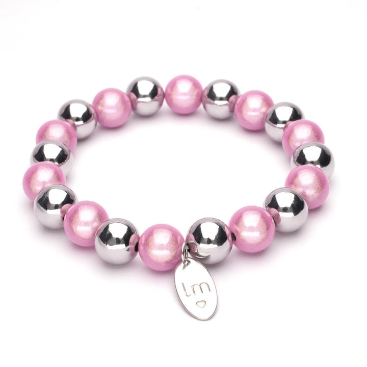 Kralenarmband | Lizzy Mae | Zilver 10mm
