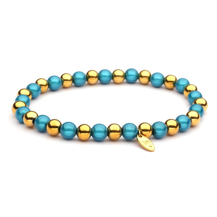 Kralenarmband | Lizzy Mae | Stainless Steel Mix Goud