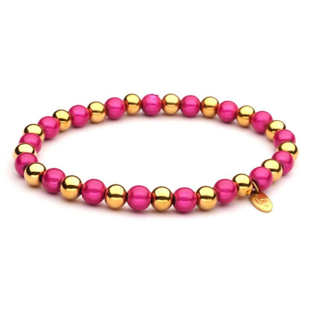 Kralenarmband | Lizzy Mae | Stainless Steel Mix Goud