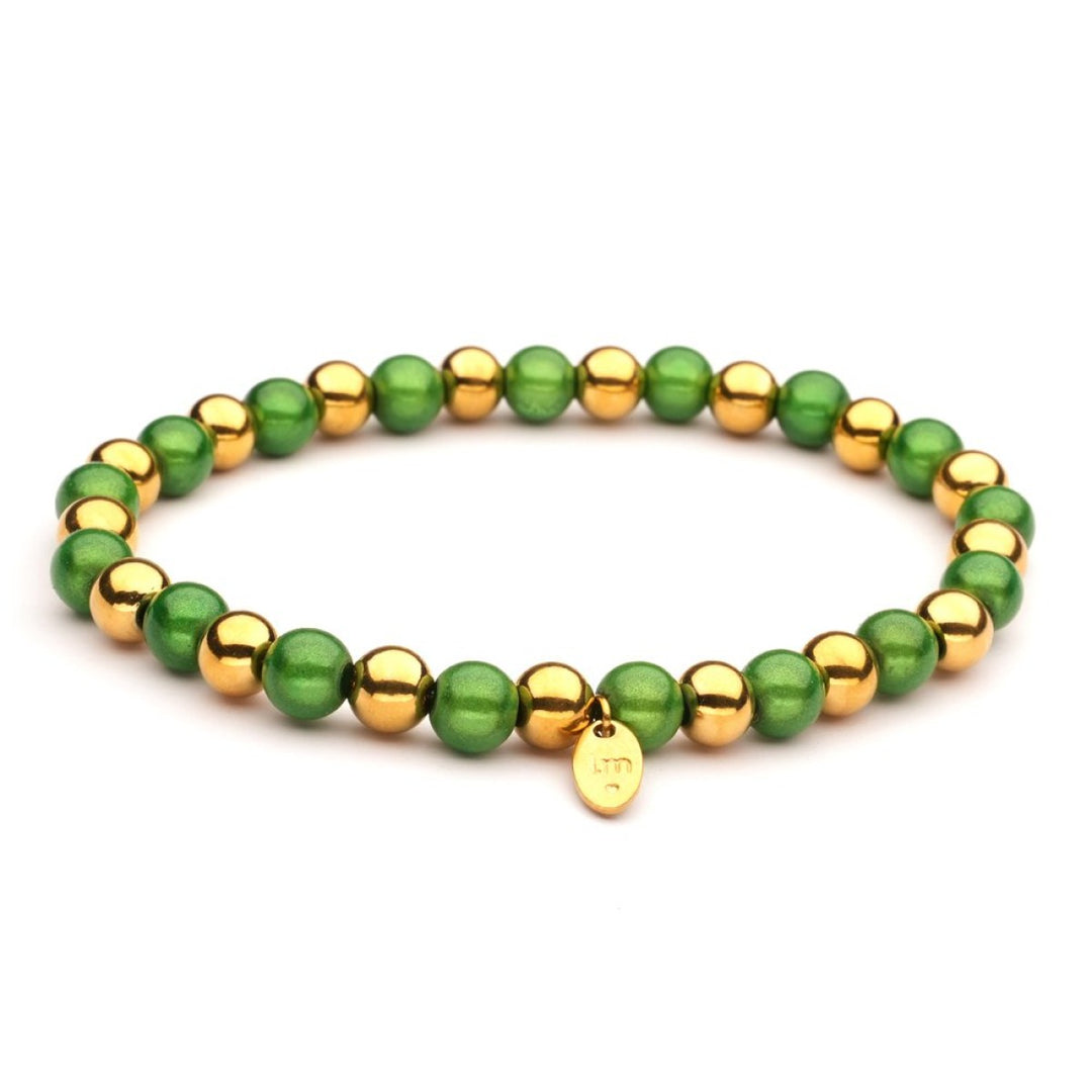 Kralenarmband | Lizzy Mae | Stainless Steel Mix Goud