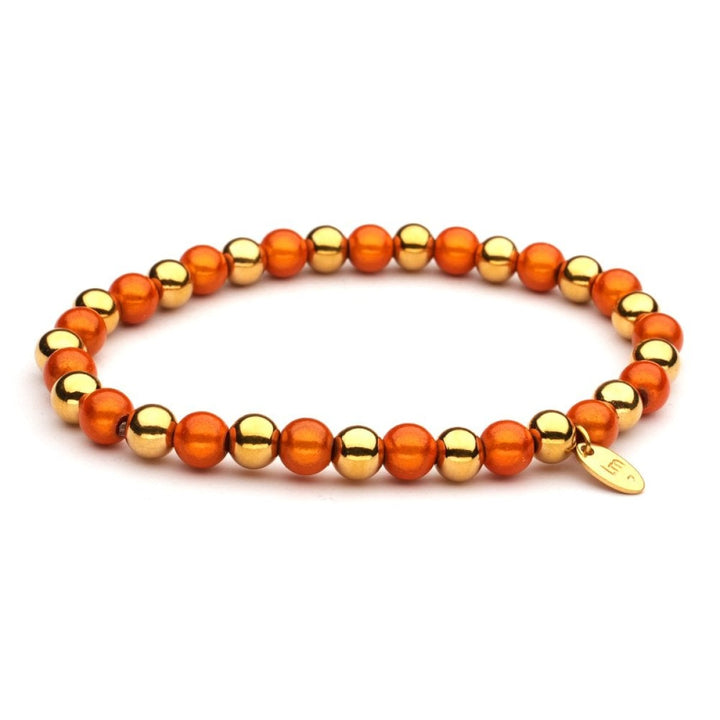 Kralenarmband | Lizzy Mae | Stainless Steel Mix Goud