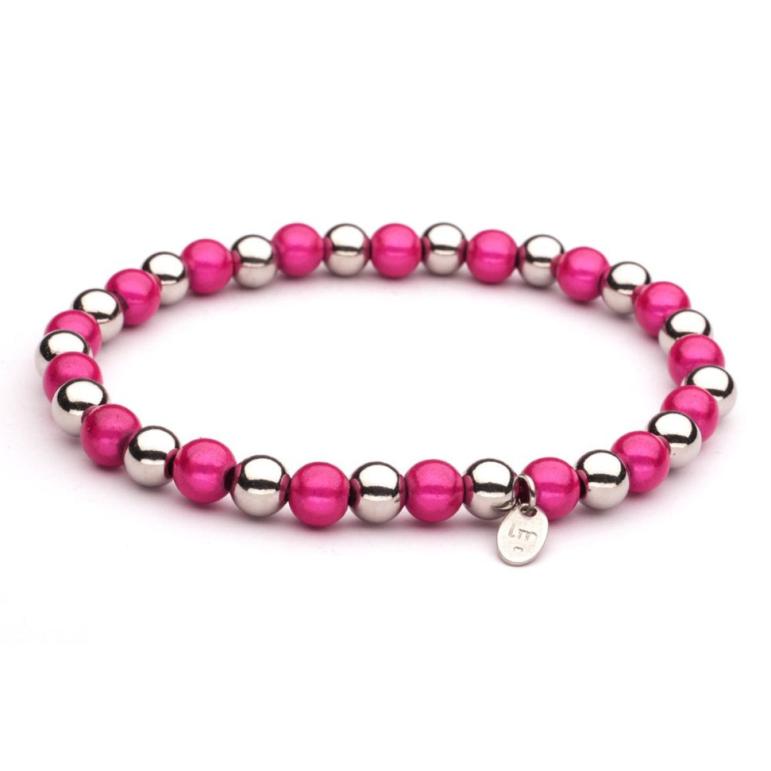 Kralenarmband | Lizzy Mae | Stainless Steel Mix Zilver