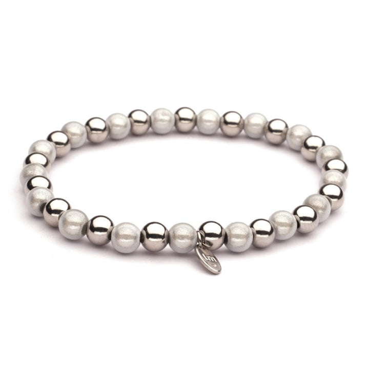 Lizzy Mae Armband Stainless Steel Mix Zilver Wit