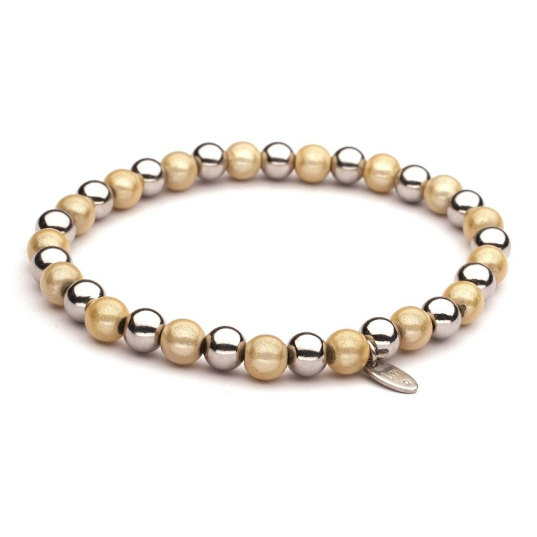 Kralenarmband | Lizzy Mae | Stainless Steel Mix Zilver