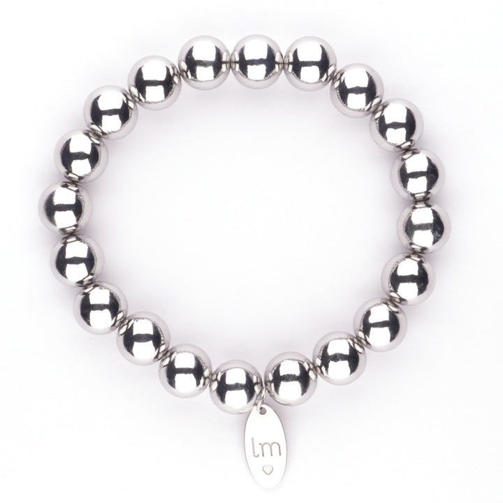 Kralenarmband | Lizzy Mae | Zilver 10mm