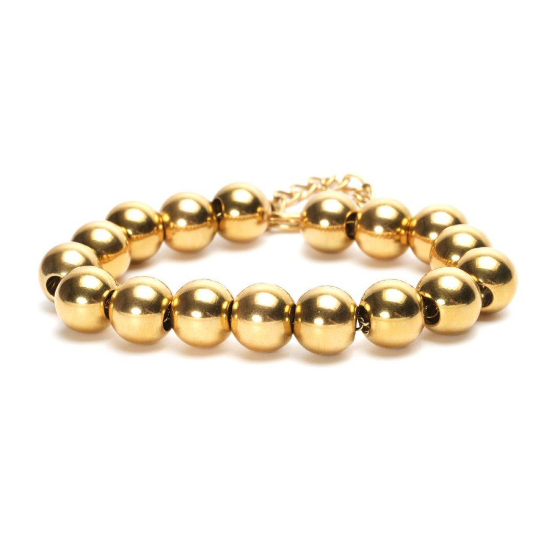 Lizzy Mae Stainless Steel Armband Goud 12mm