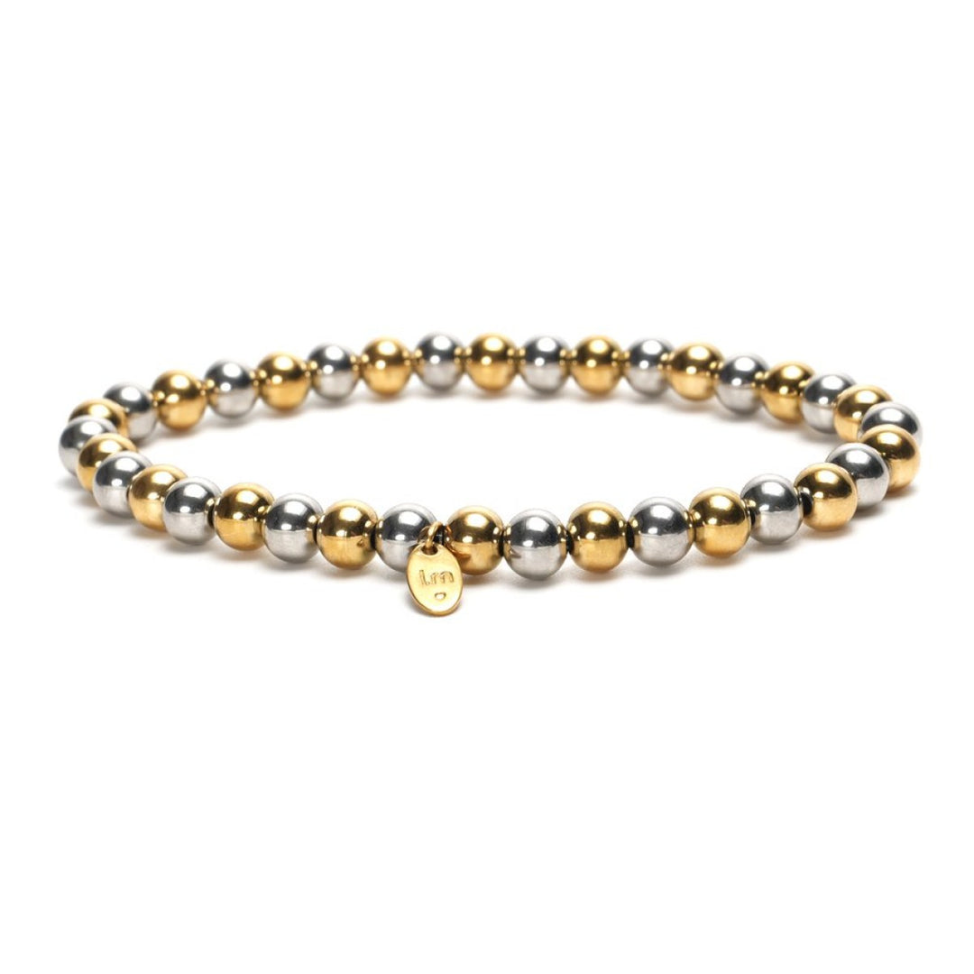 Lizzy Mae Stainless Steel Armband Goud Zilver 6mm
