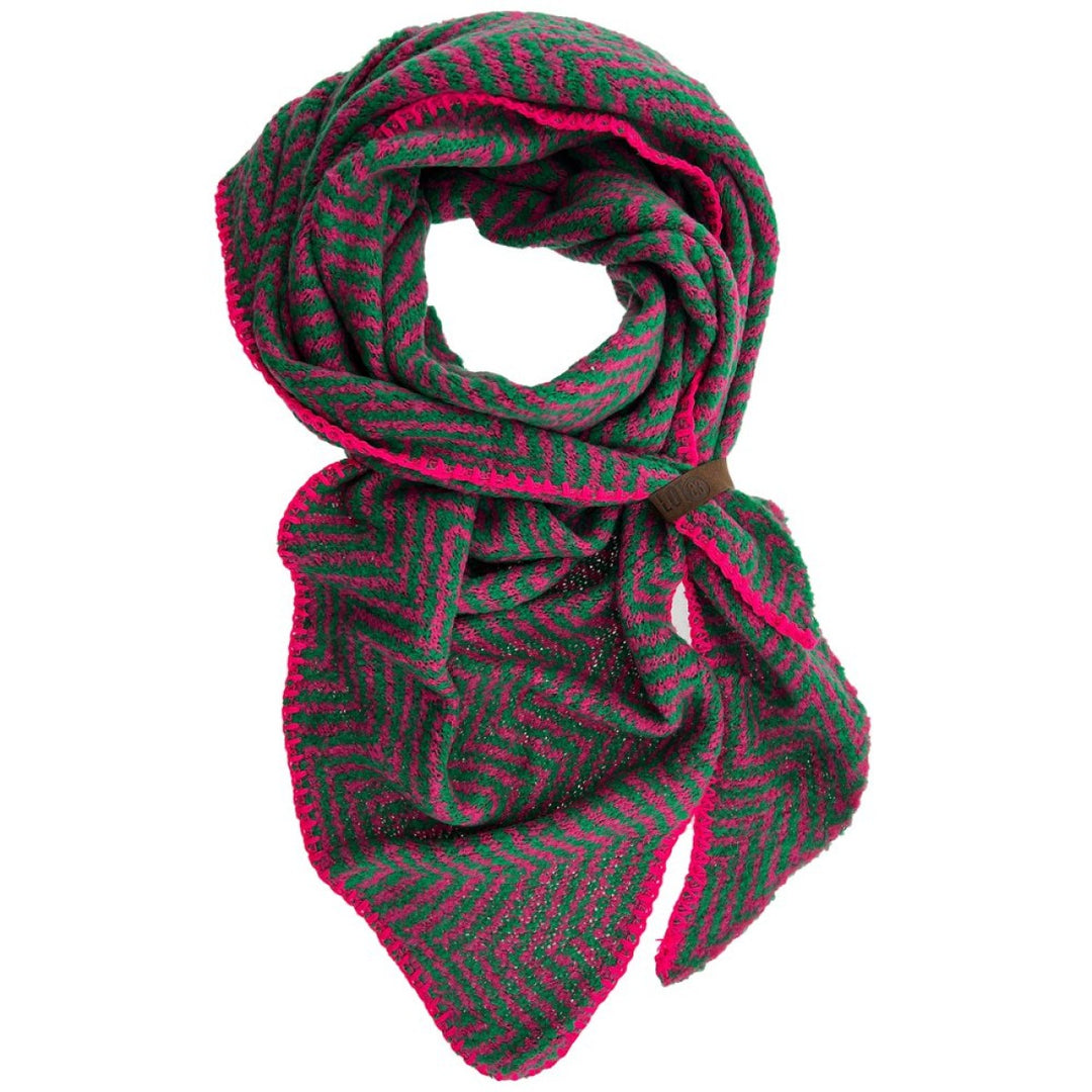 Lot83 Sjaal Anna Groen Pink