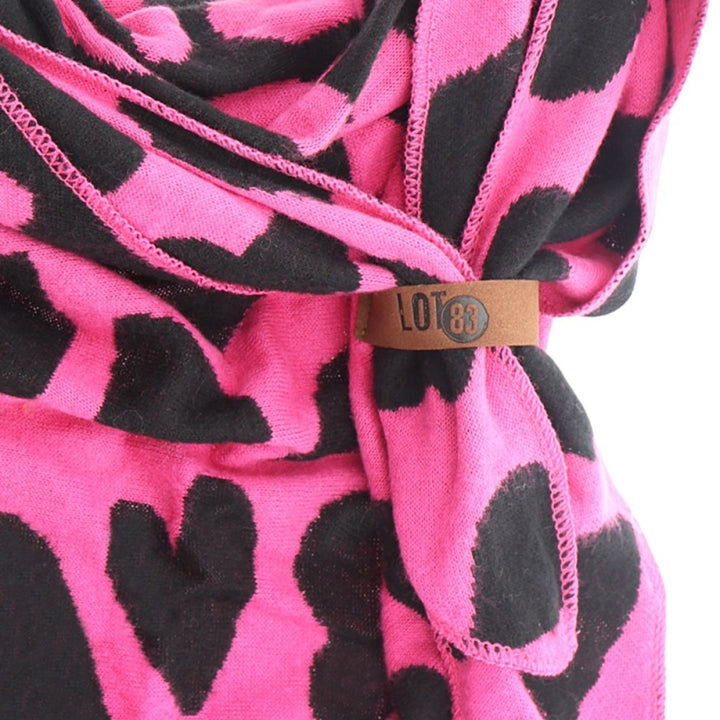 Lot83 Sjaal Luna Zwart Roze