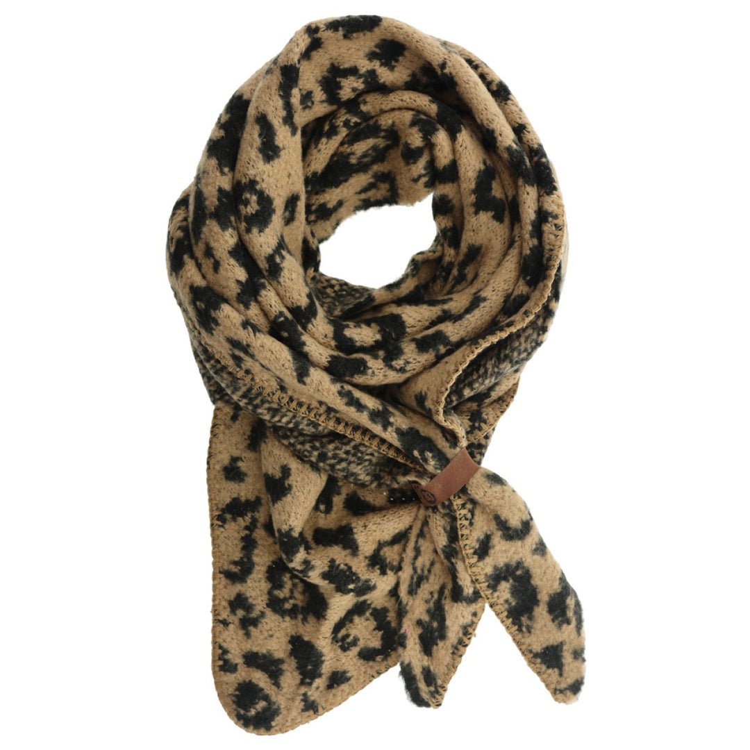 Lot83 Sjaal Nina Leopard Taupe