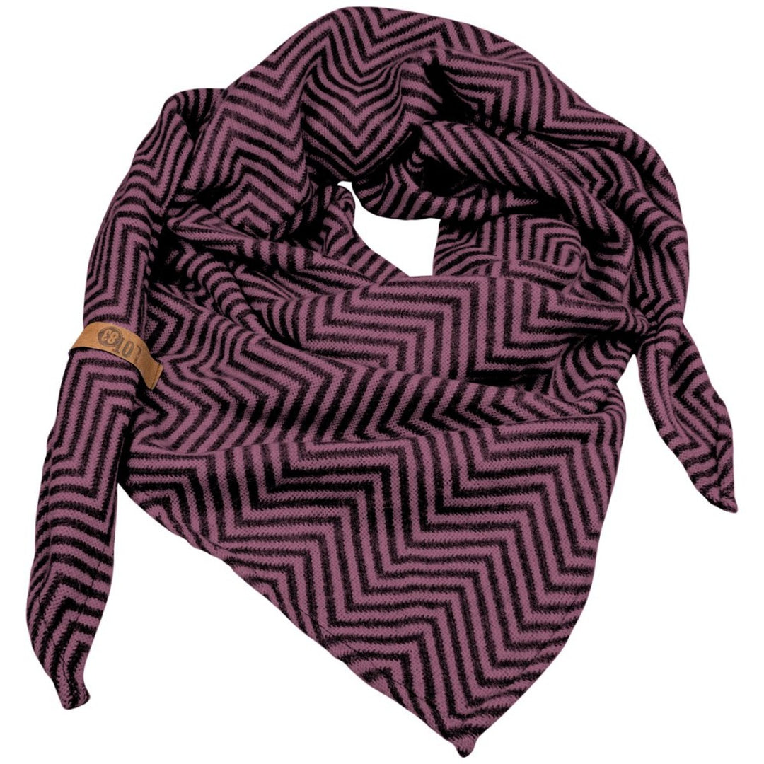 Lot83 Sjaal Saar Brique Zwart