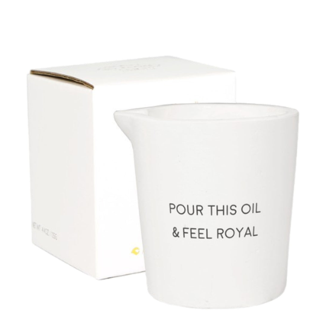 Massagekaars Pour This Oil Feel Royal