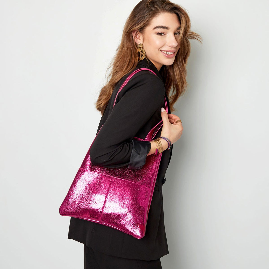 Metallic Shopper Shopaway Goud