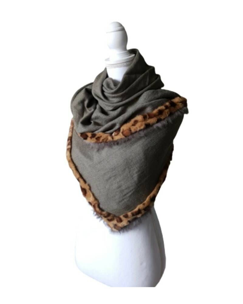 Omslagdoek Green Cheetah
