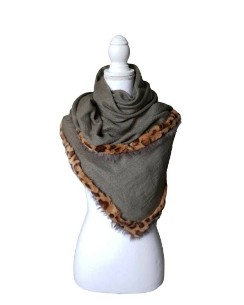 Omslagdoek Green Cheetah