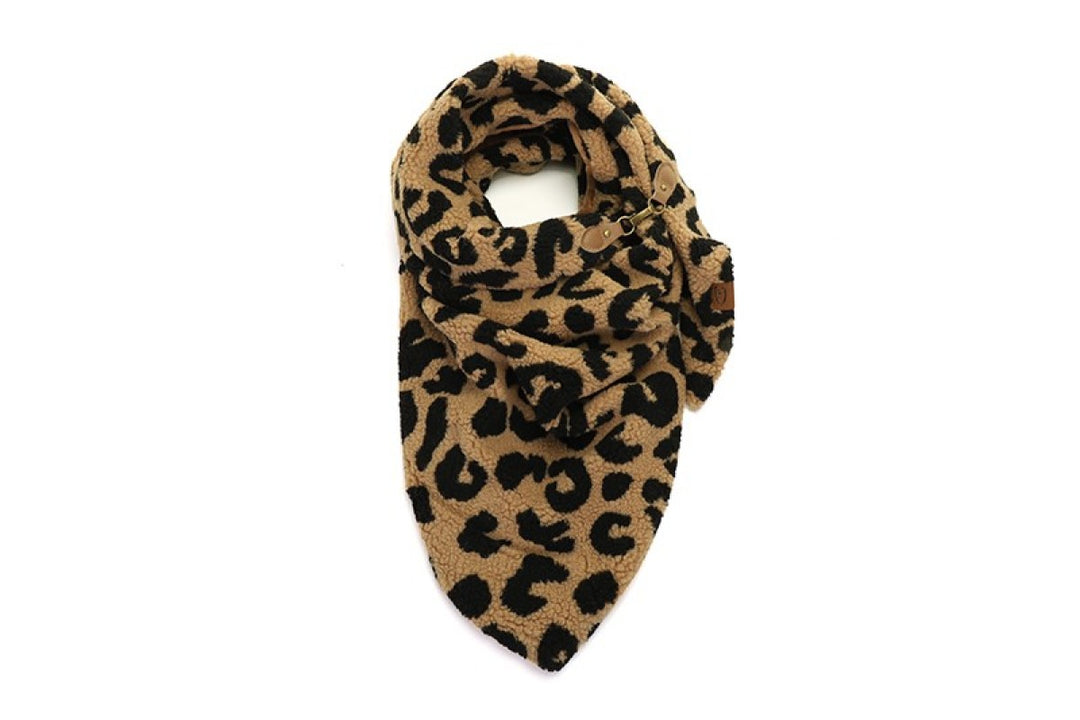 Omslagdoek Vachtsjaal Furano Camel Panter
