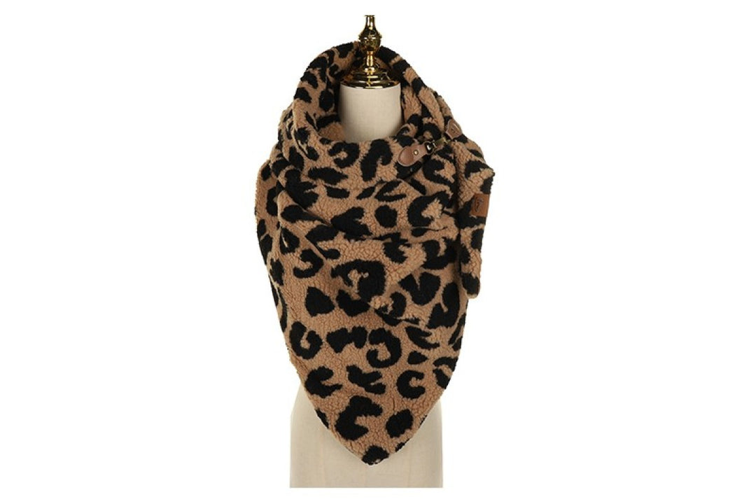 Omslagdoek Vachtsjaal Furano Camel Panter