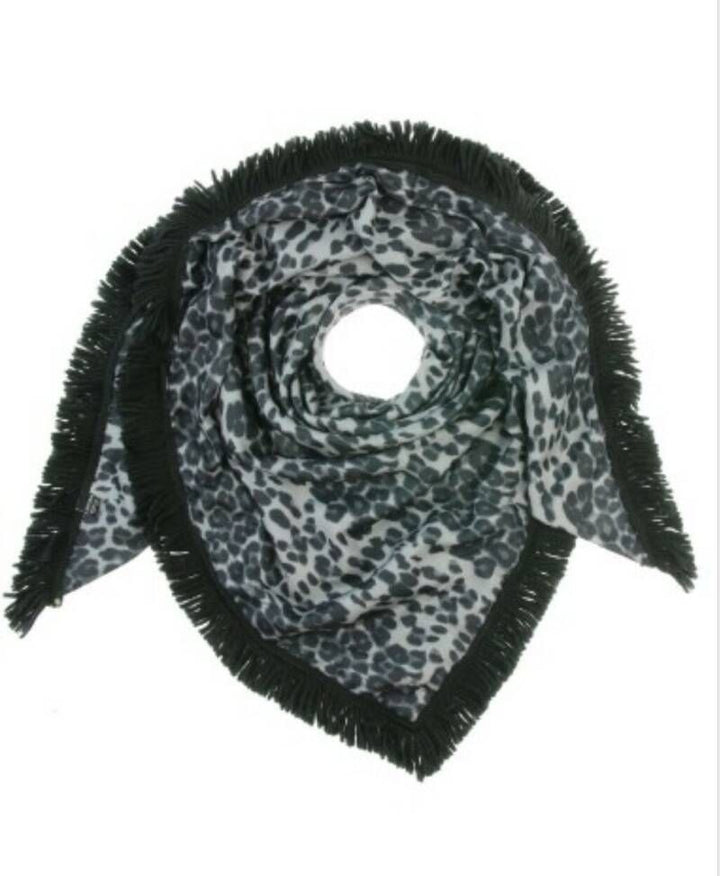 Omslagdoek/Vachtsjaal Triangle Leopard