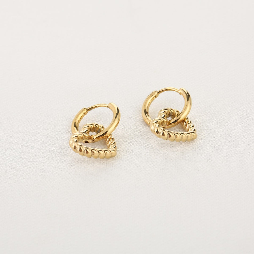 Oorbellen Baby Heart Goud