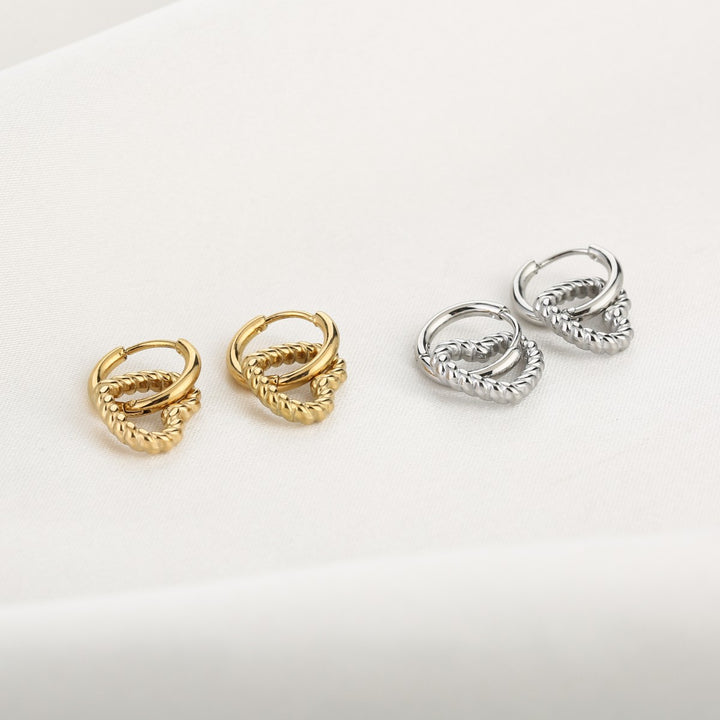 Oorbellen Baby Heart Goud