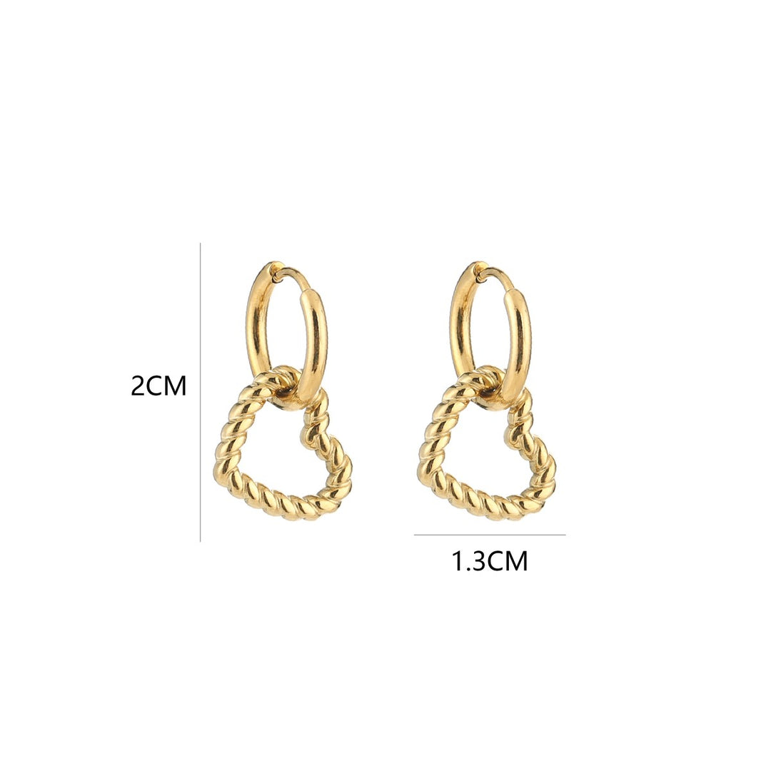 Oorbellen Baby Heart Goud
