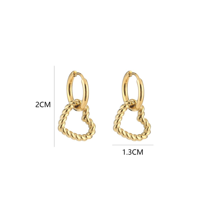 Oorbellen Baby Heart Goud