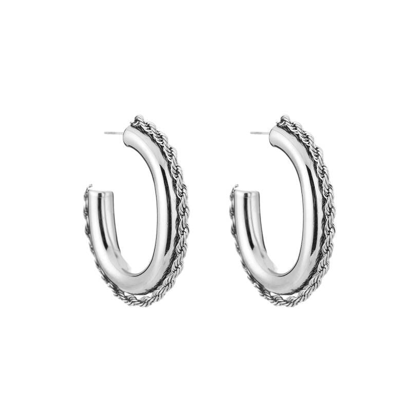 Oorbellen Bali Love Zilver