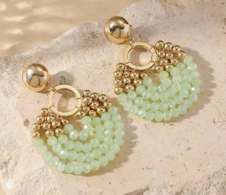 Oorbellen | Boho Round Beads