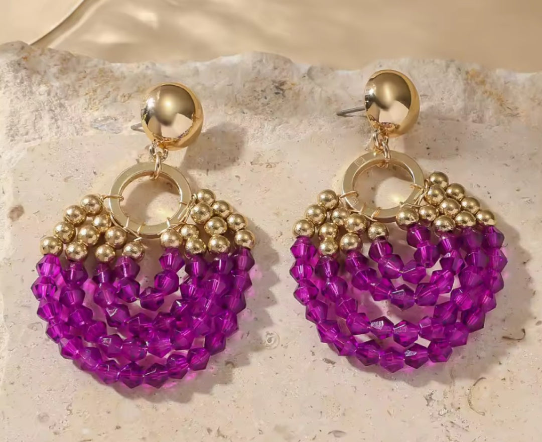 Oorbellen | Boho Round Beads