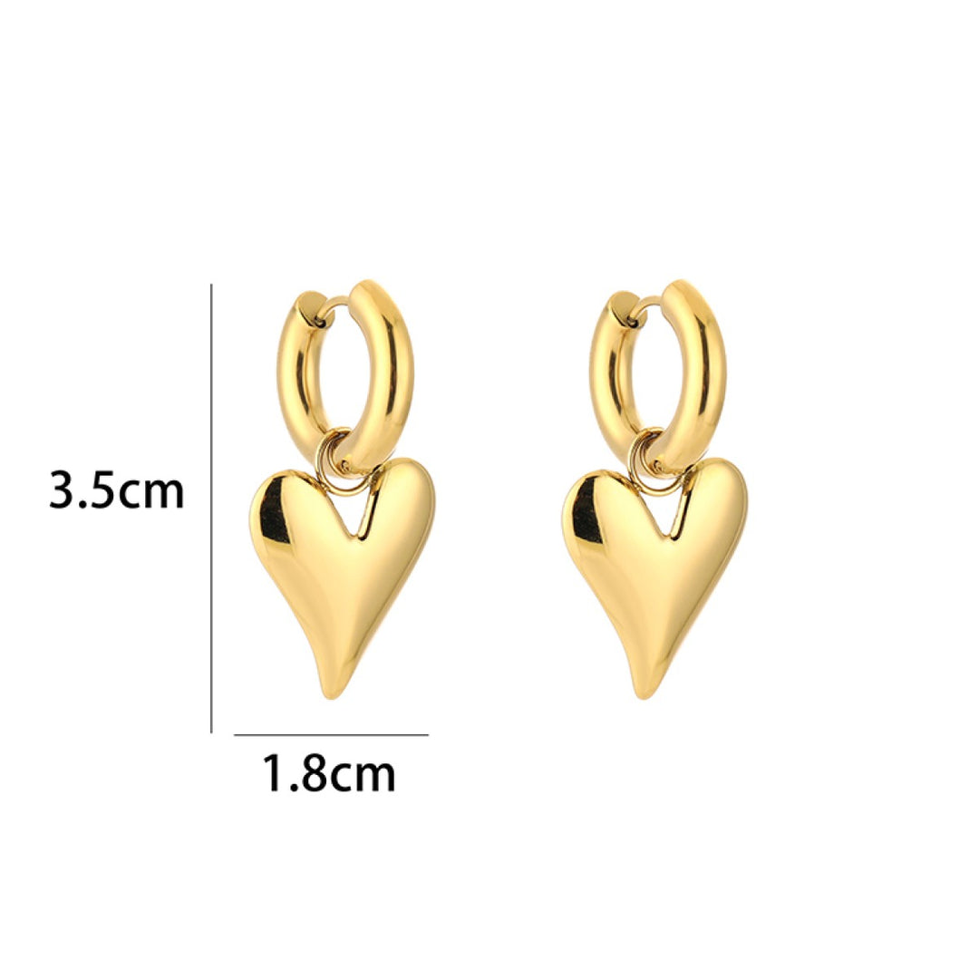 Oorbellen Boldy Heart 2 0 Goud
