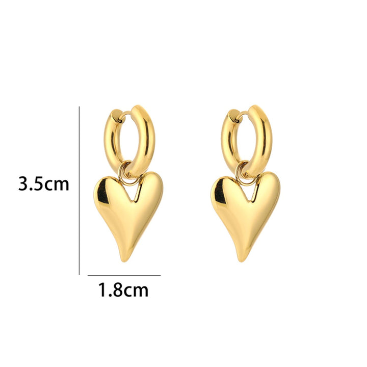 Oorbellen Boldy Heart 2 0 Goud