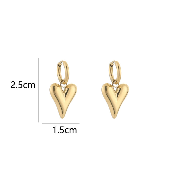Oorbellen Boldy Heart Goud