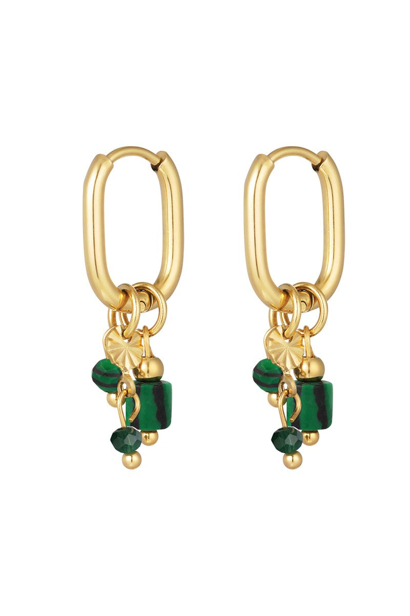 Oorbellen Bubbly Groen