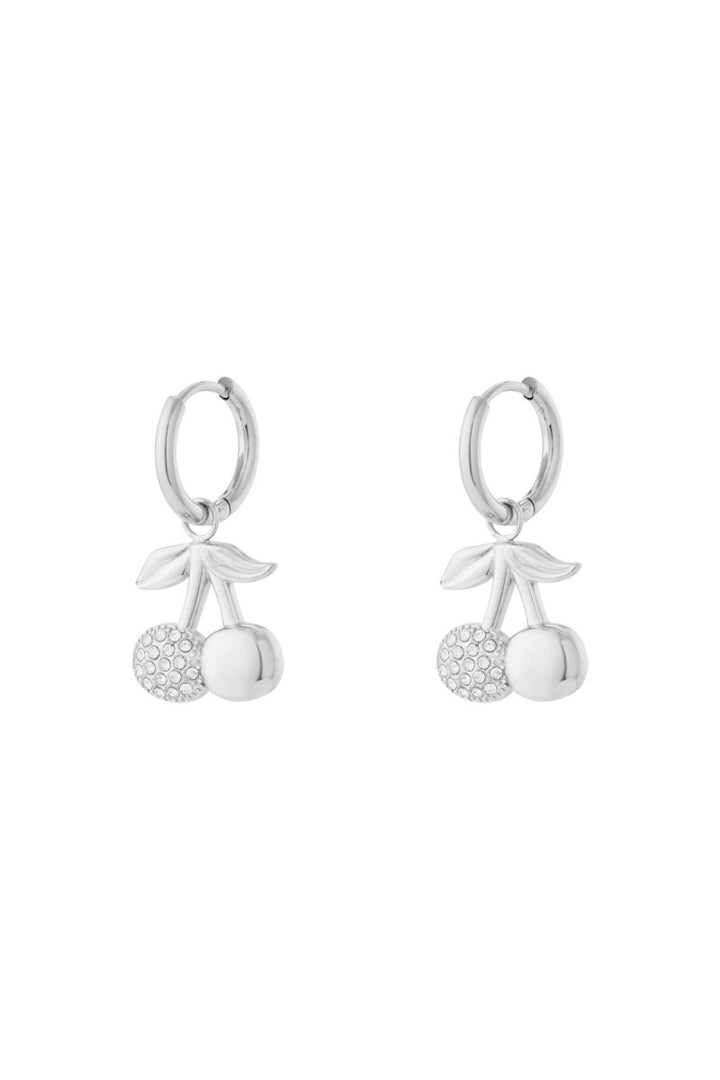 Oorbellen Cherry Lux Zilver