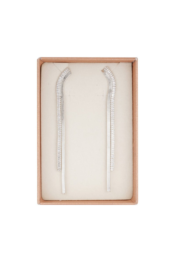 Oorbellen Chic Strass Diamond Zilver