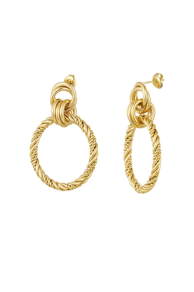 Oorbellen Connection Circles Goud