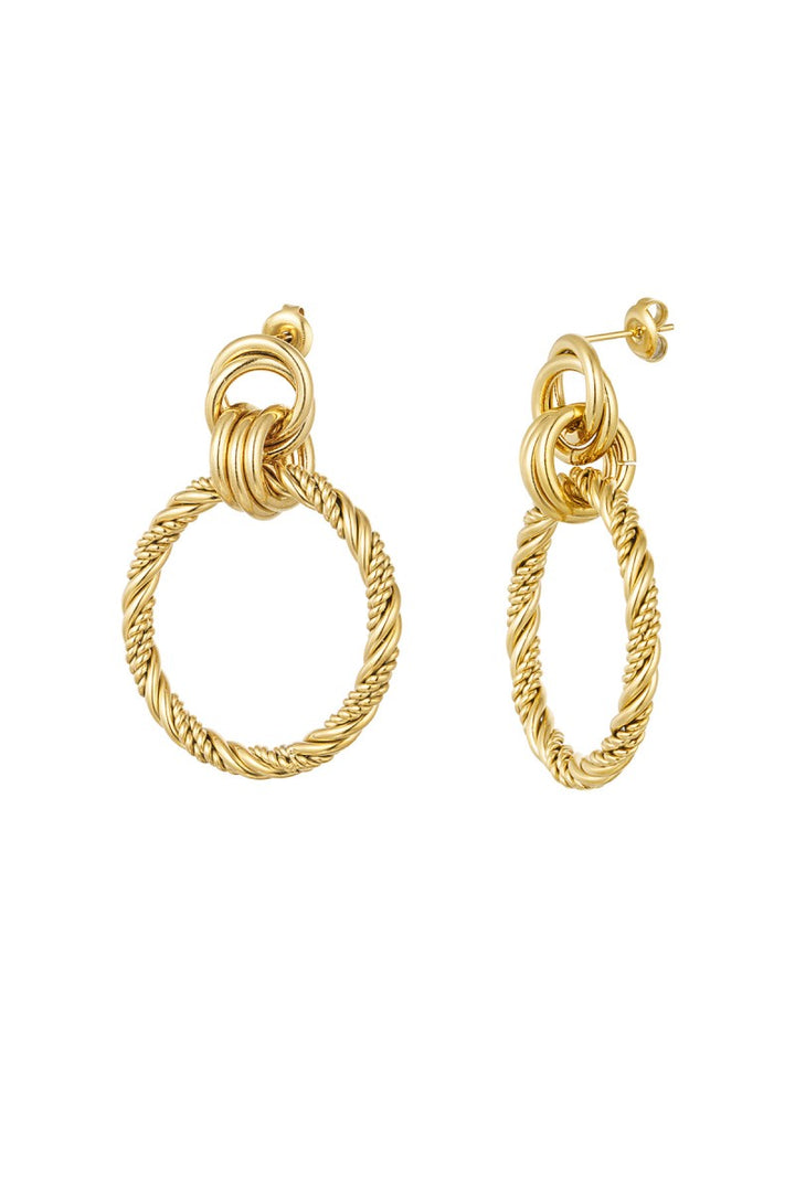 Oorbellen Connection Circles Goud