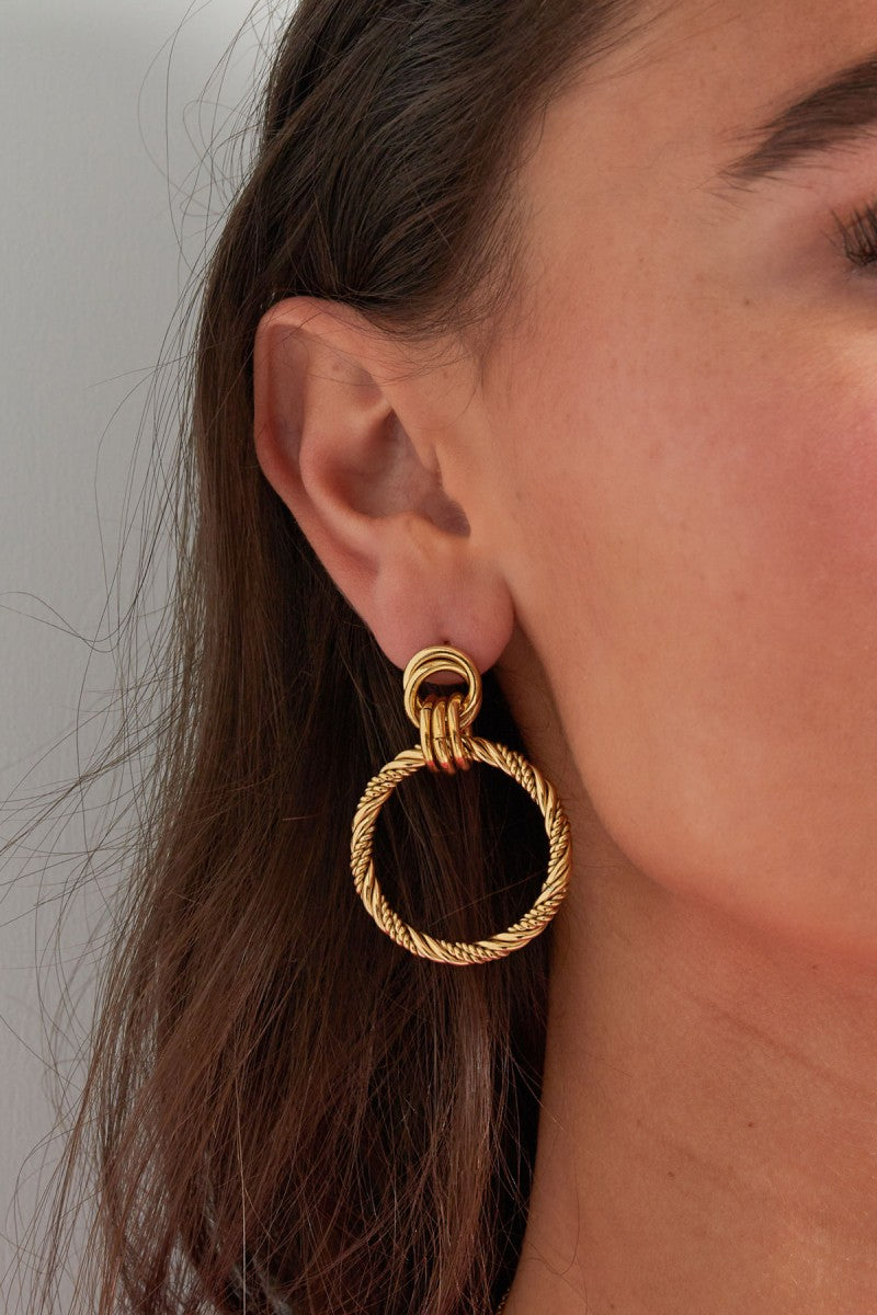 Oorbellen Connection Circles Goud