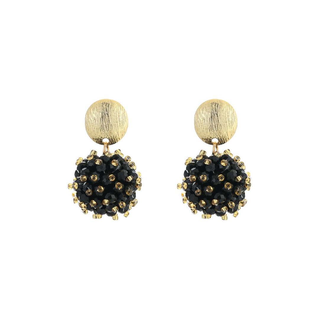 Oorbellen Crystal Bomb Black