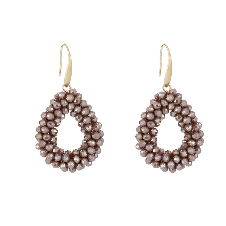 Oorbellen Crystal Glow Camel