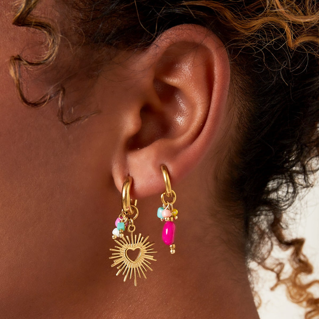 Oorbellen Dancing Heart Goud