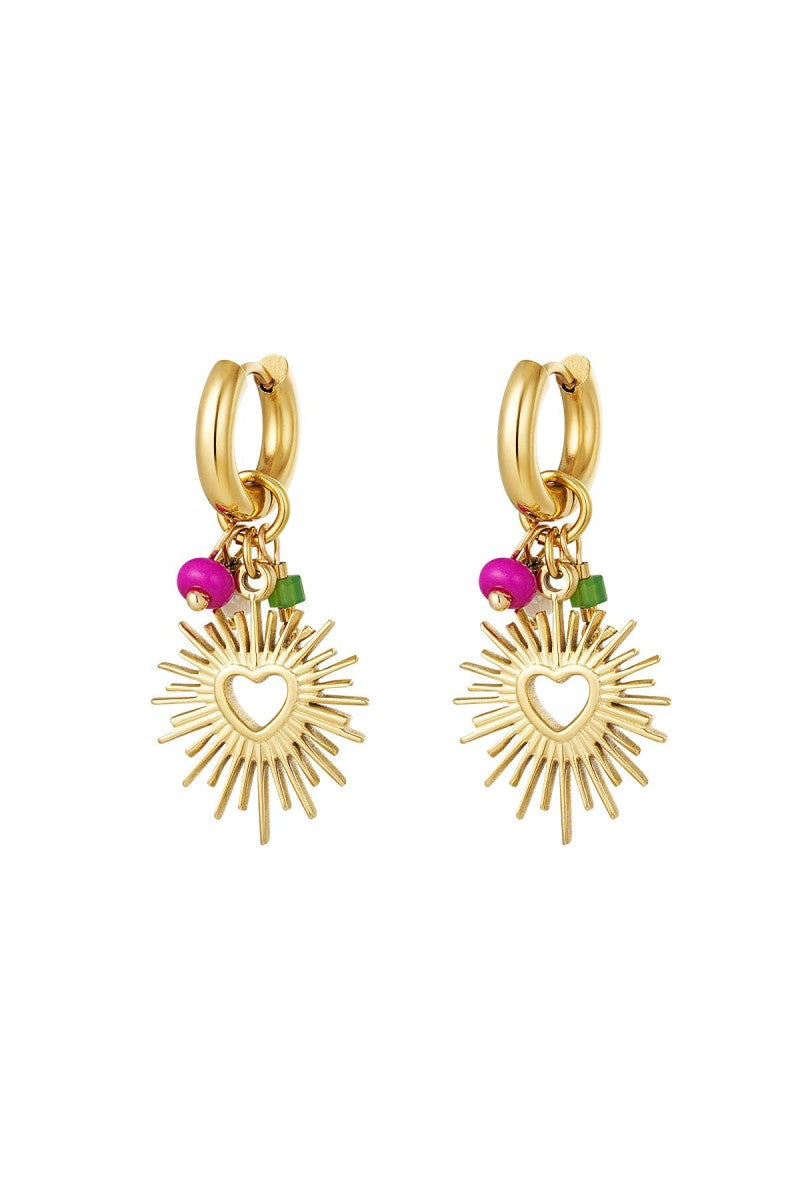 Oorbellen Dancing Heart Goud