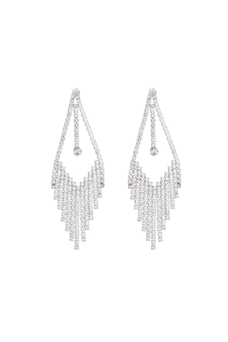 Oorbellen Essentials Strass Zilver