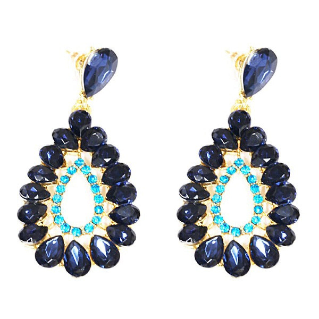 Oorbellen Fantasy Druppel Blauw