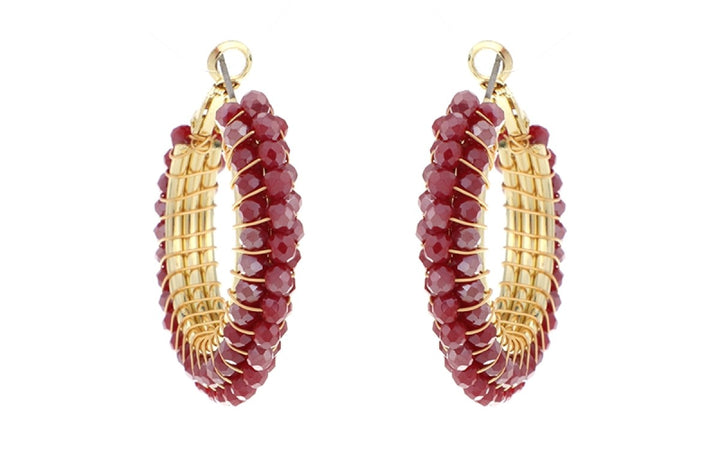 Oorbellen Fem Bordeaux