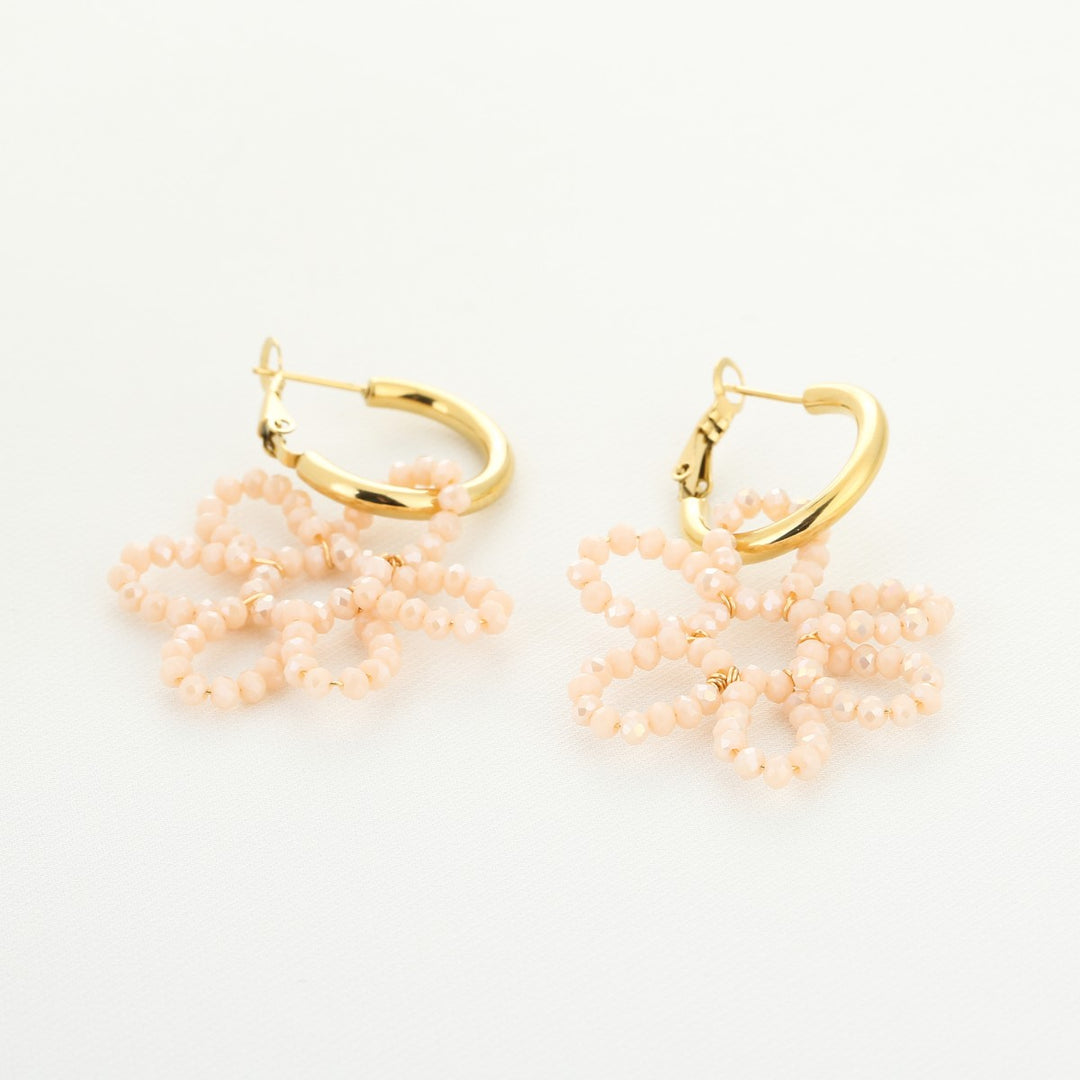 Oorbellen Flower Summer Creme